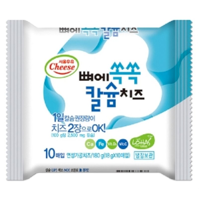 서울우유 뼈에쏙쏙 칼슘치츠 180g 