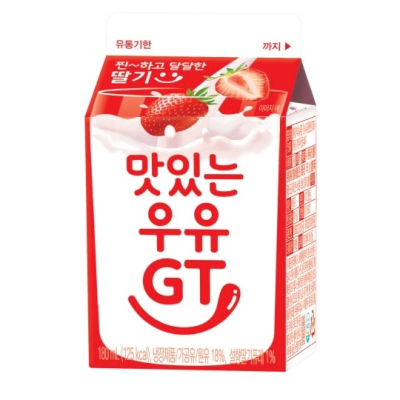 남양 맛있는우유GT 딸기 180ml