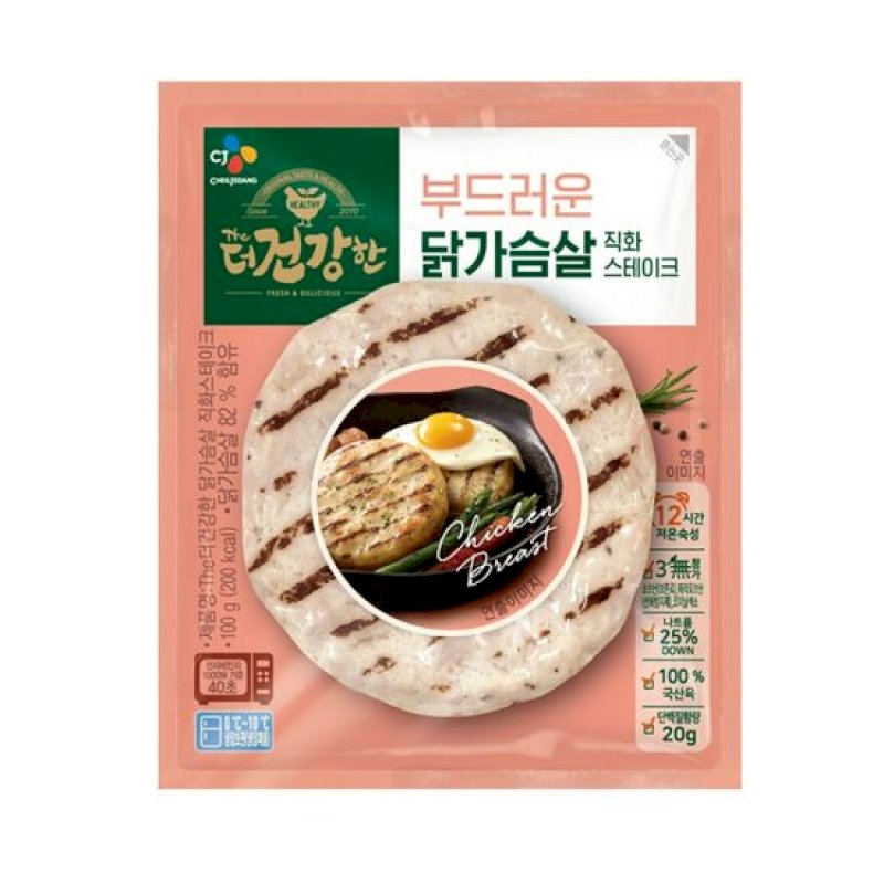 CJ 더건강한 닭가슴살 스테이크 100g